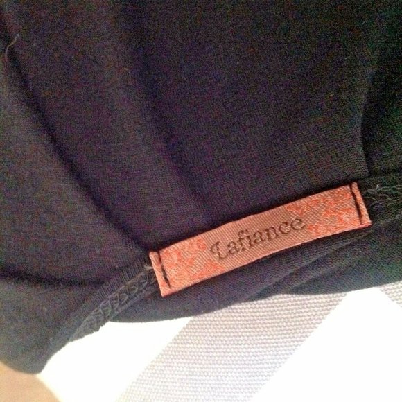 Beautiful! Lafiance ~ Black Beaded 95%Rayon Sleeveless Tunic Top Size ~ XL - Picture 4 of 7